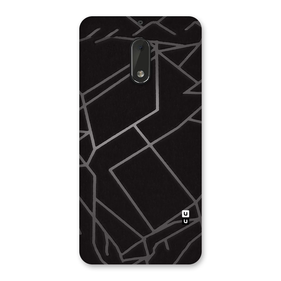 Silver Angle Design Back Case for Nokia 6