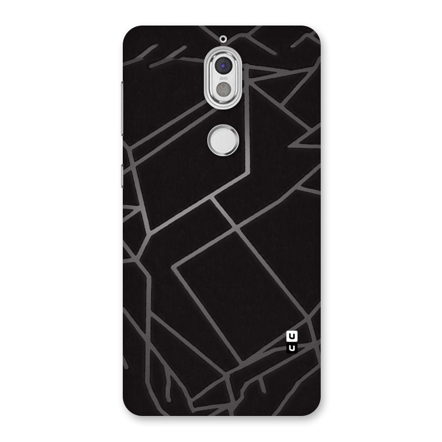 Silver Angle Design Back Case for Nokia 7