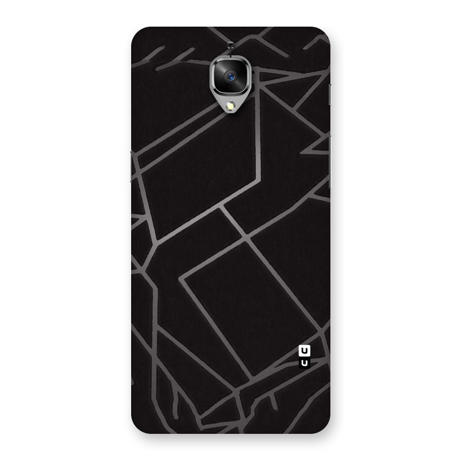 Silver Angle Design Back Case for OnePlus 3