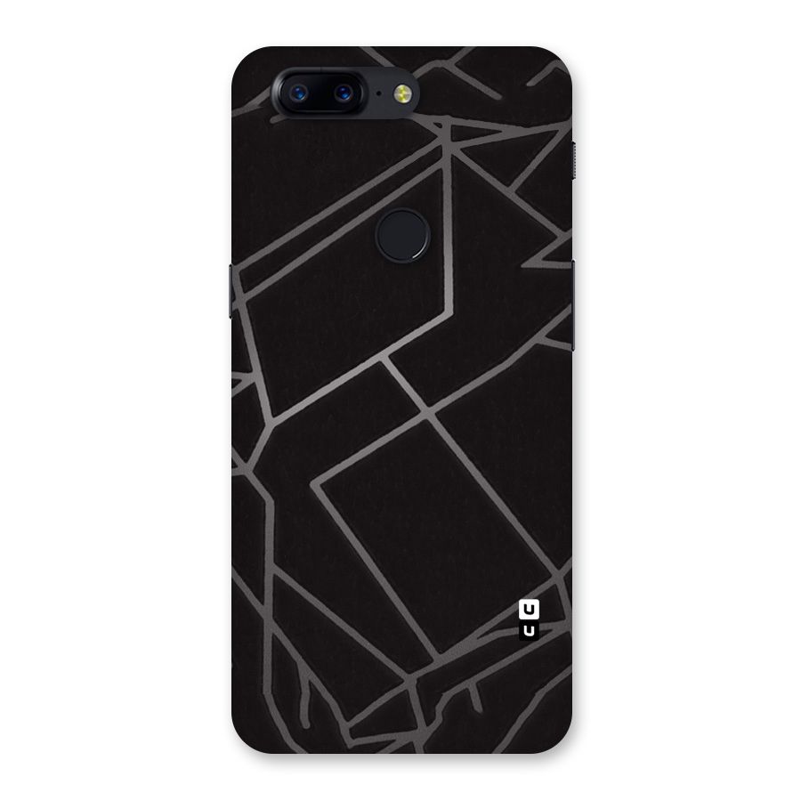 Silver Angle Design Back Case for OnePlus 5T
