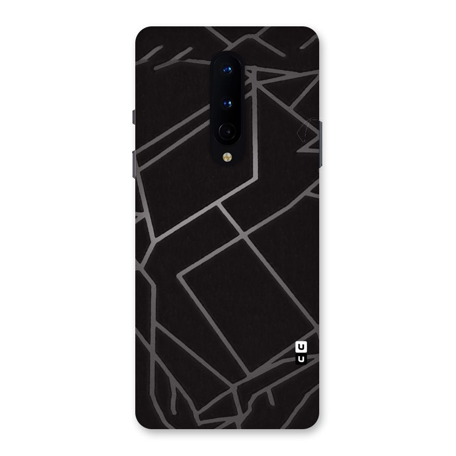 Silver Angle Design Back Case for OnePlus 8