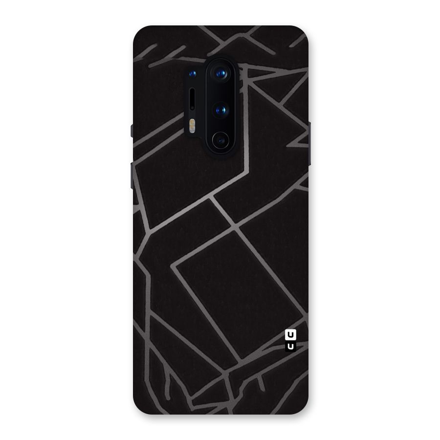 Silver Angle Design Back Case for OnePlus 8 Pro