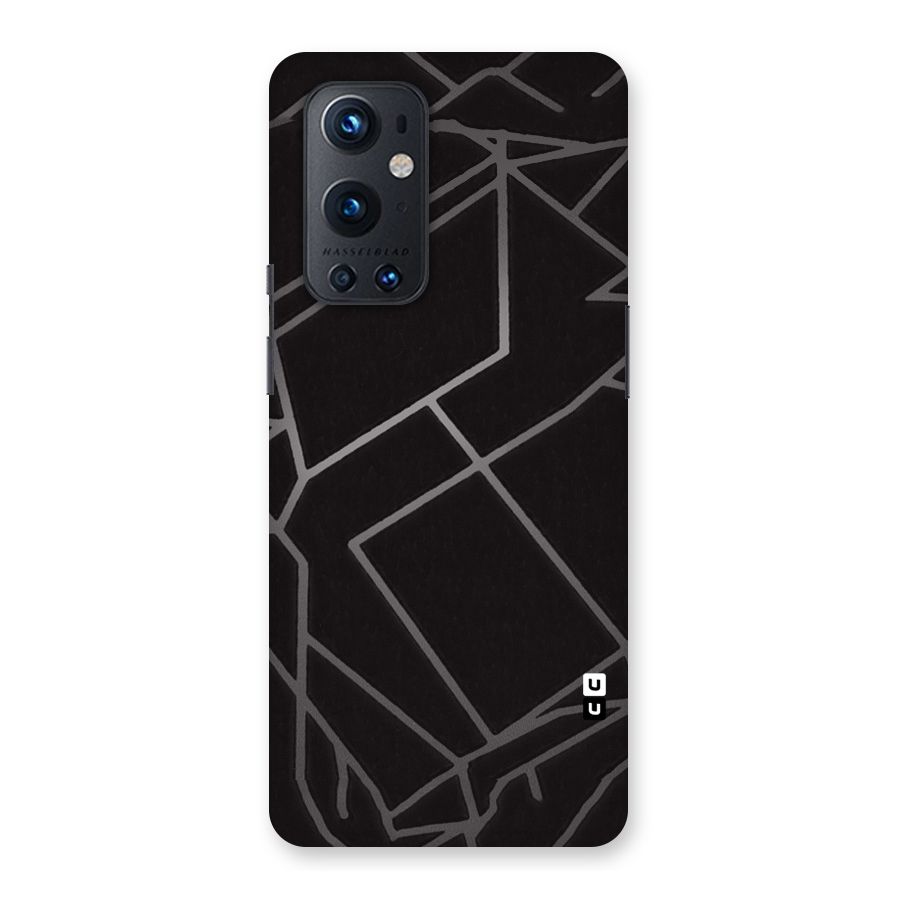 Silver Angle Design Back Case for OnePlus 9 Pro