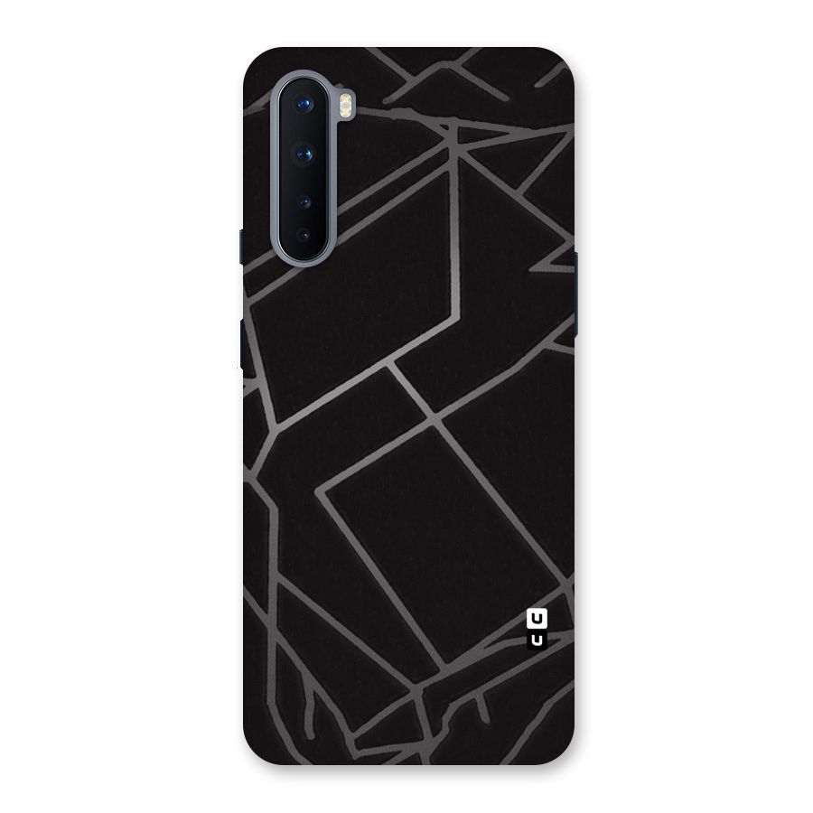 Silver Angle Design Back Case for OnePlus Nord