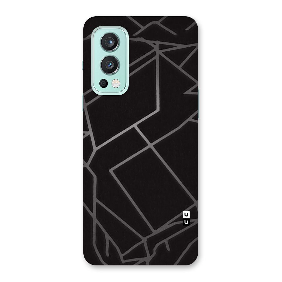 Silver Angle Design Back Case for OnePlus Nord 2 5G