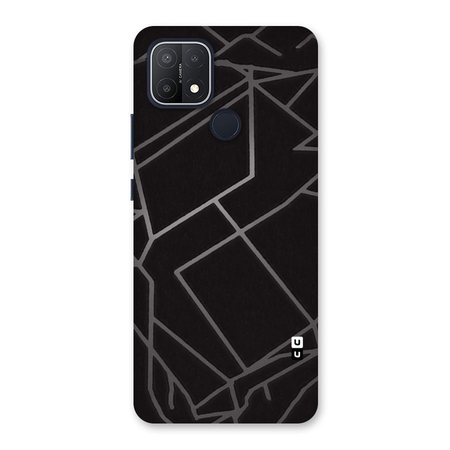 Silver Angle Design Back Case for Oppo A15