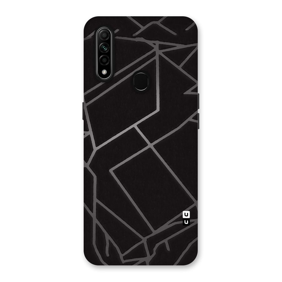 Silver Angle Design Back Case for Oppo A31
