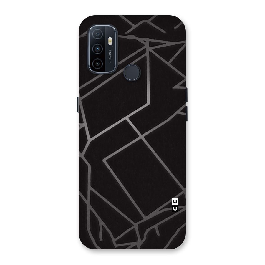 Silver Angle Design Back Case for Oppo A32