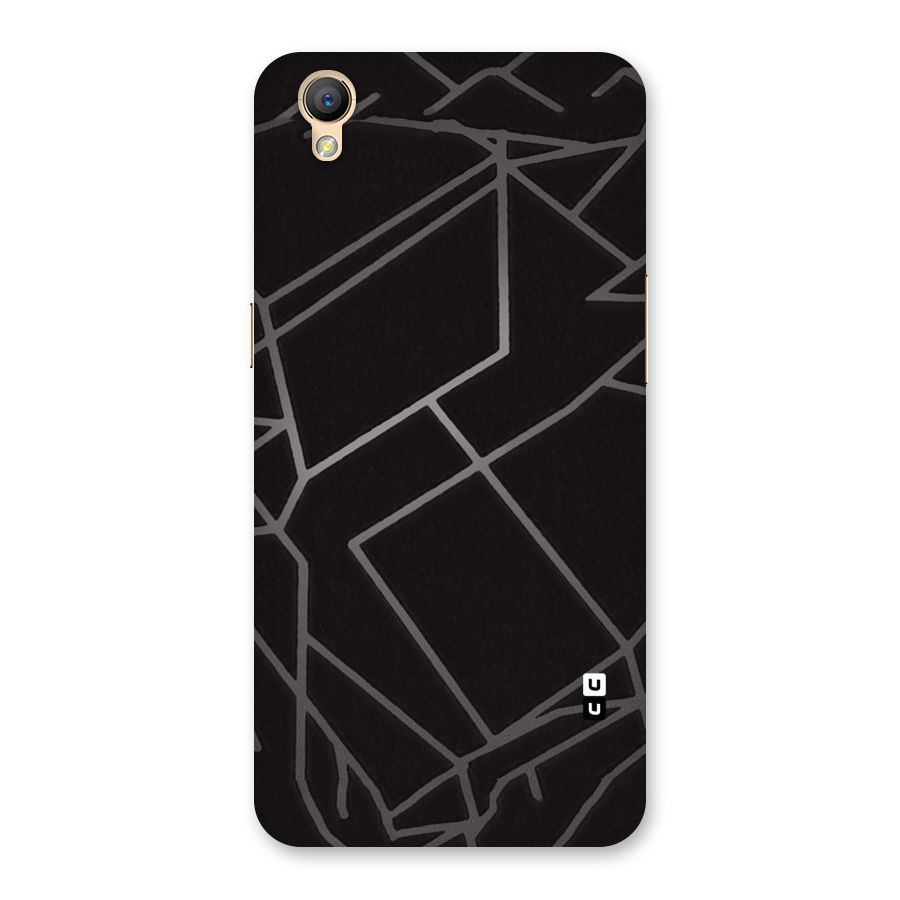 Silver Angle Design Back Case for Oppo A37