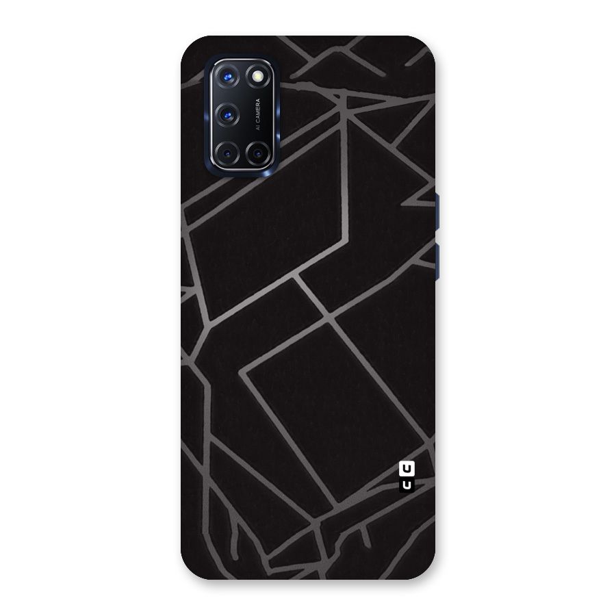 Silver Angle Design Back Case for Oppo A52