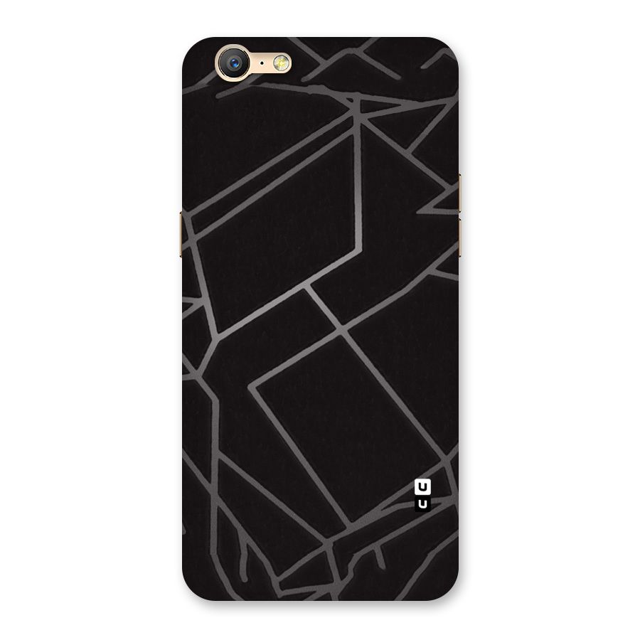 Silver Angle Design Back Case for Oppo A57