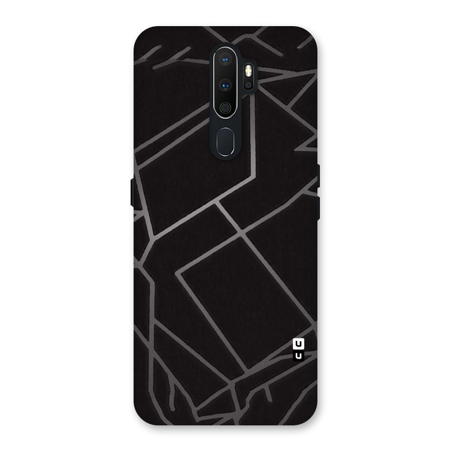 Silver Angle Design Back Case for Oppo A5 (2020)