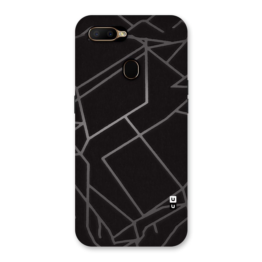 Silver Angle Design Back Case for Oppo A5s
