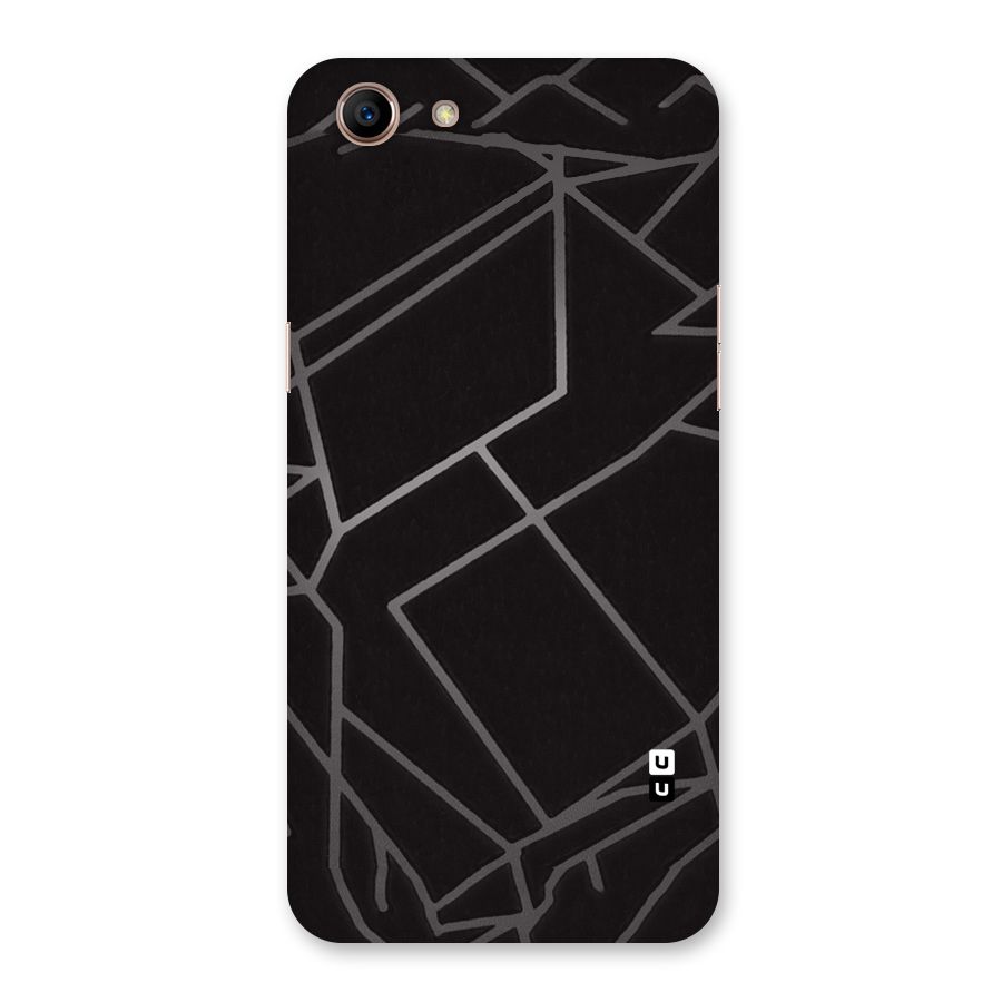 Silver Angle Design Back Case for Oppo A83 (2018)