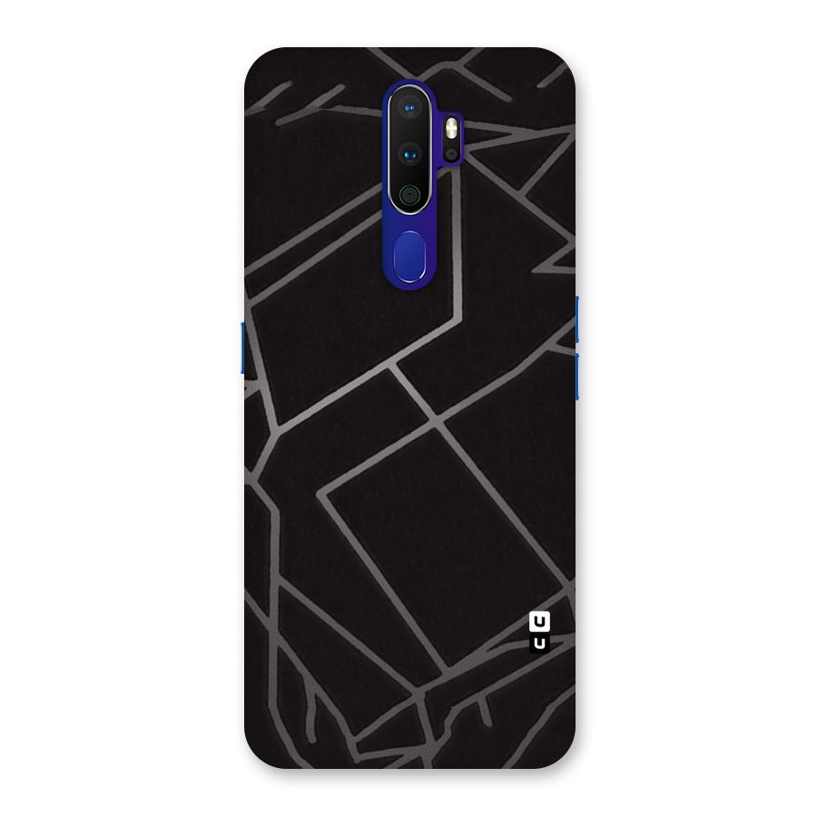 Silver Angle Design Back Case for Oppo A9 (2020)