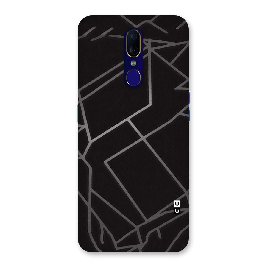 Silver Angle Design Back Case for Oppo F11