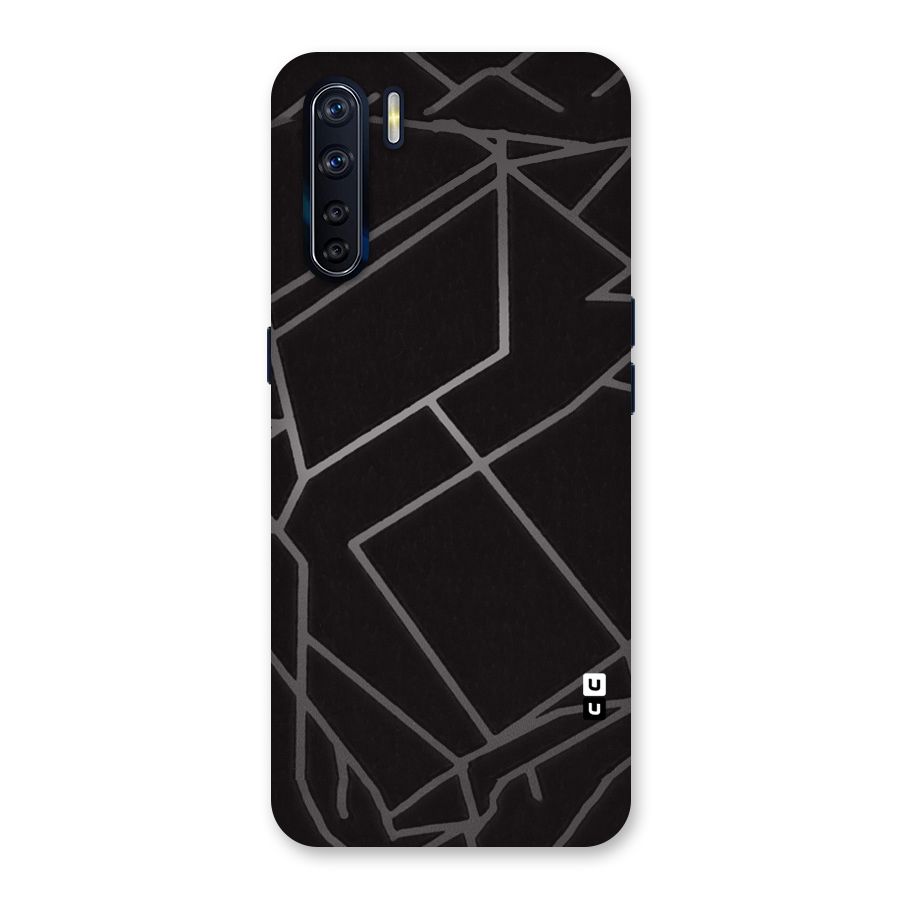Silver Angle Design Back Case for Oppo F15