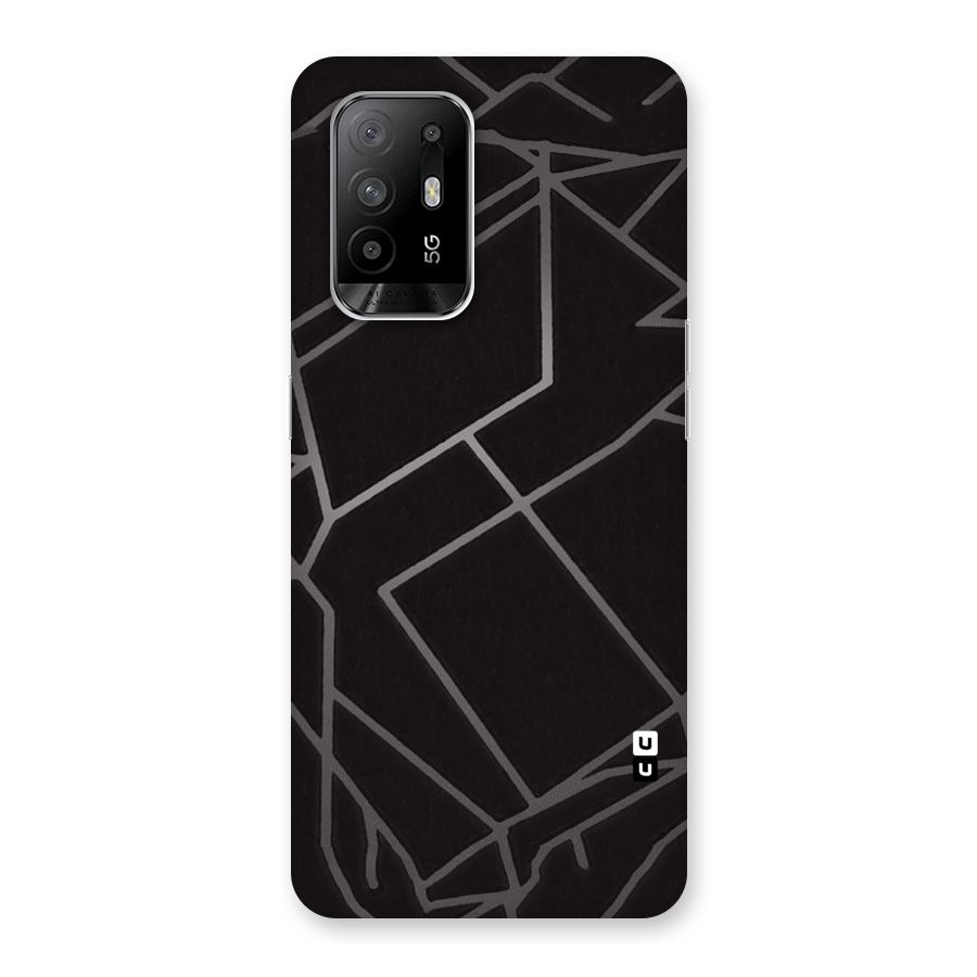 Silver Angle Design Back Case for Oppo F19 Pro Plus 5G