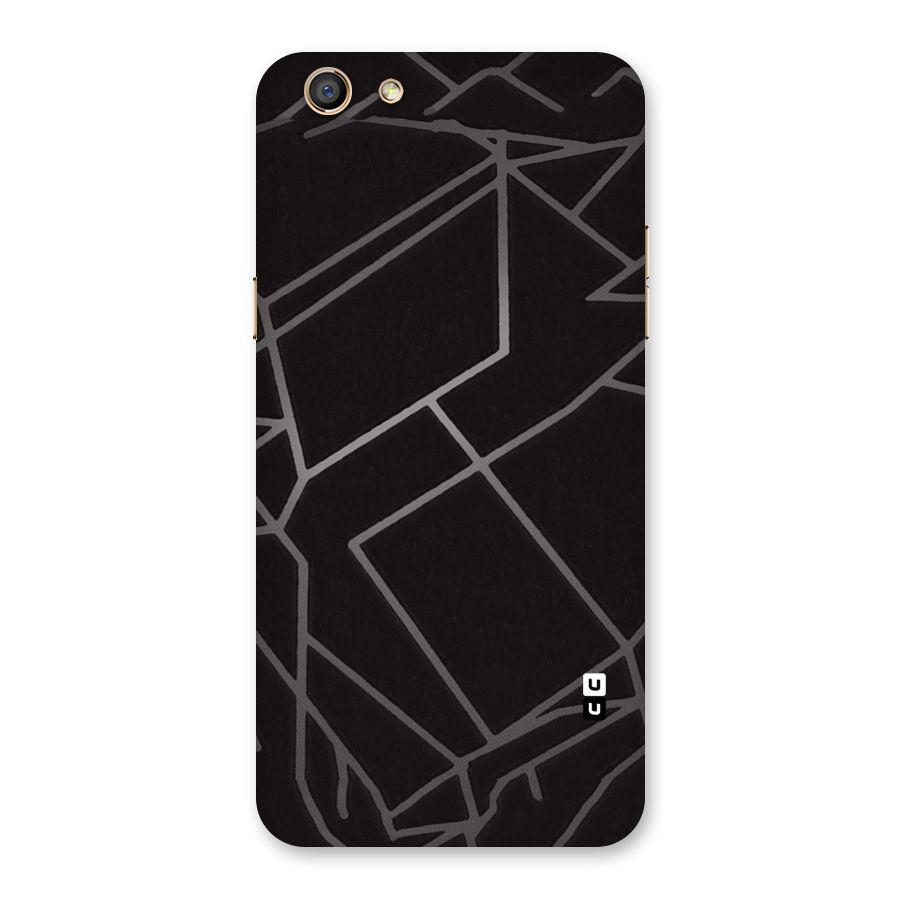 Silver Angle Design Back Case for Oppo F3