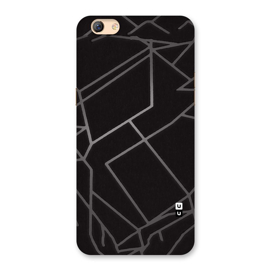 Silver Angle Design Back Case for Oppo F3 Plus