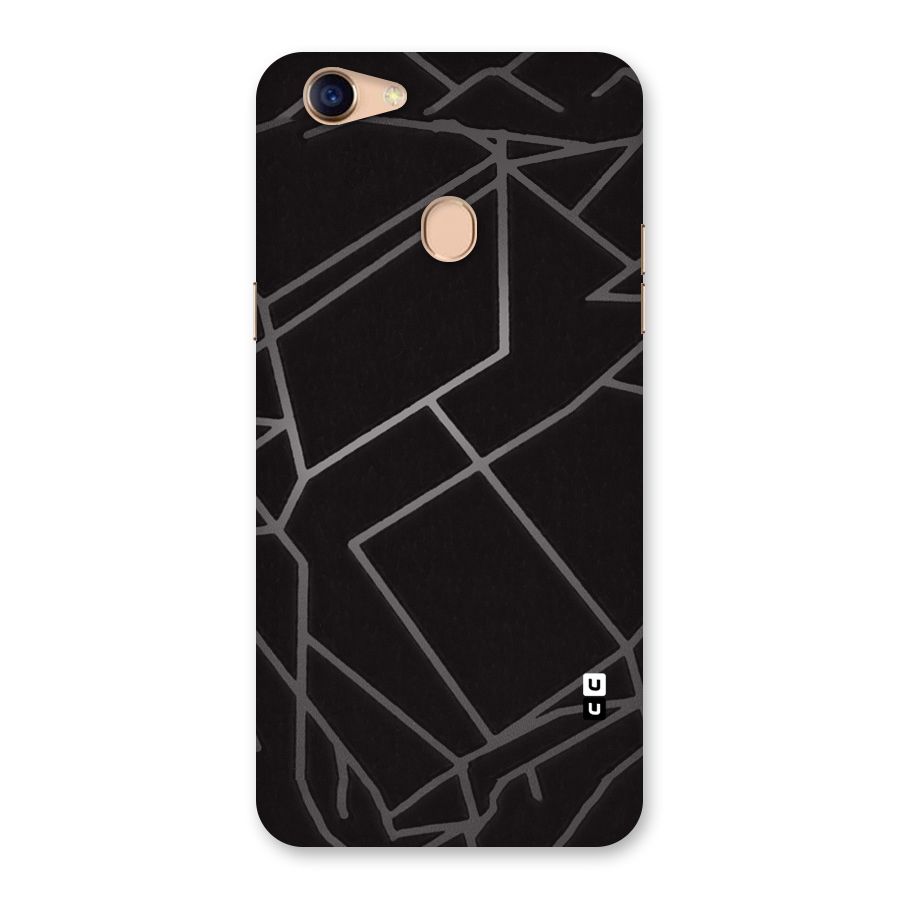 Silver Angle Design Back Case for Oppo F5