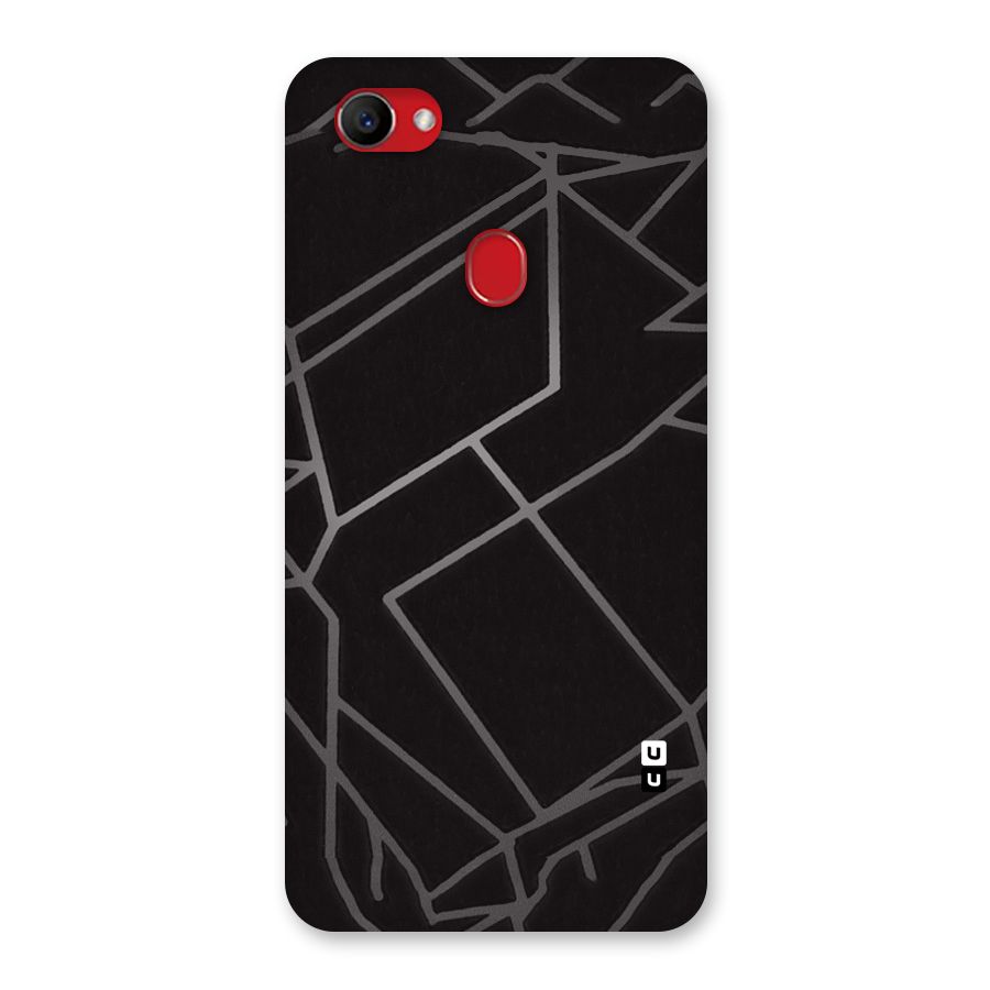 Silver Angle Design Back Case for Oppo F7
