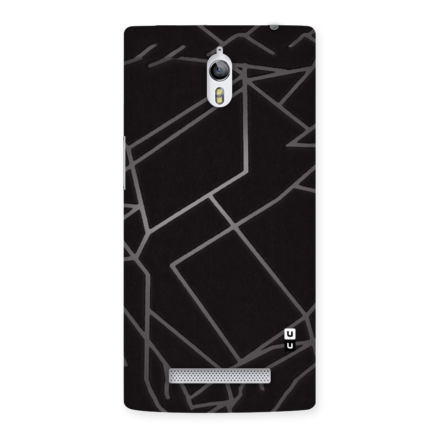 Silver Angle Design Back Case for Oppo Find 7