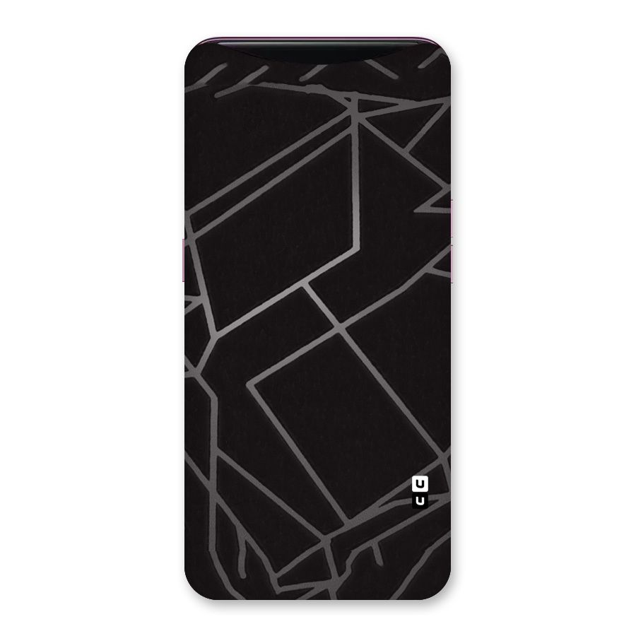 Silver Angle Design Back Case for Oppo Find X