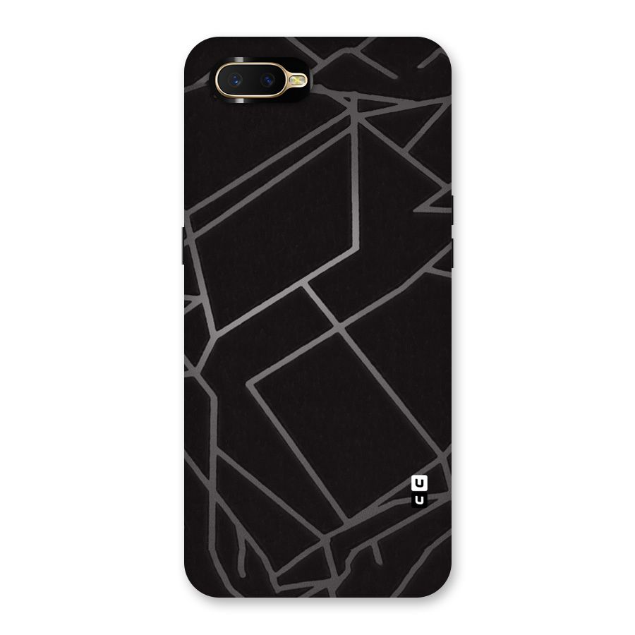 Silver Angle Design Back Case for Oppo K1
