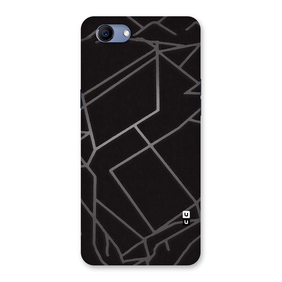 Silver Angle Design Back Case for Oppo Realme 1