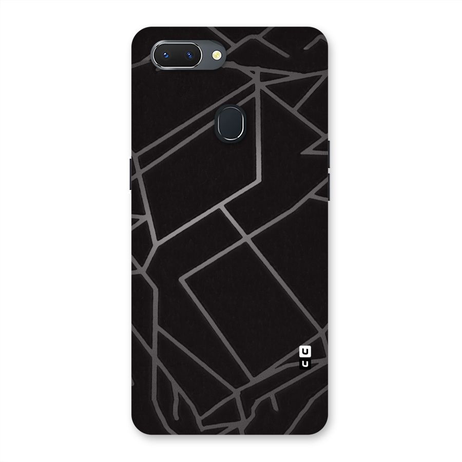 Silver Angle Design Back Case for Oppo Realme 2
