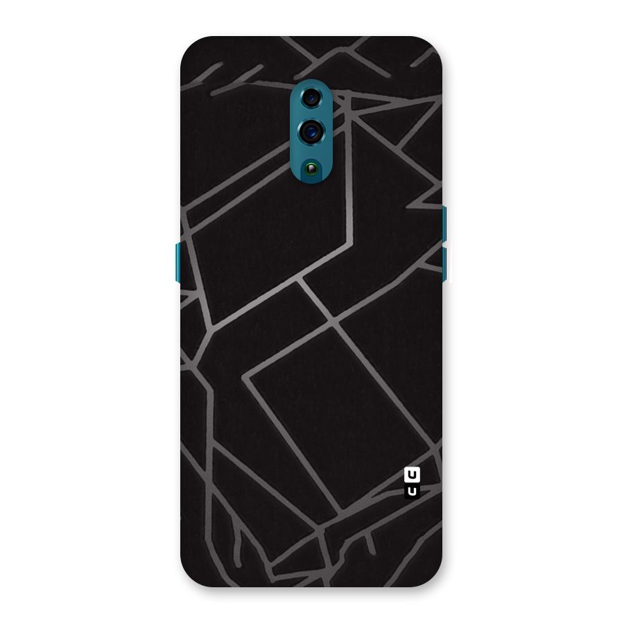 Silver Angle Design Back Case for Oppo Reno