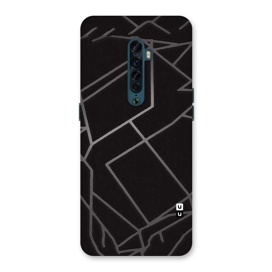 Silver Angle Design Back Case for Oppo Reno2