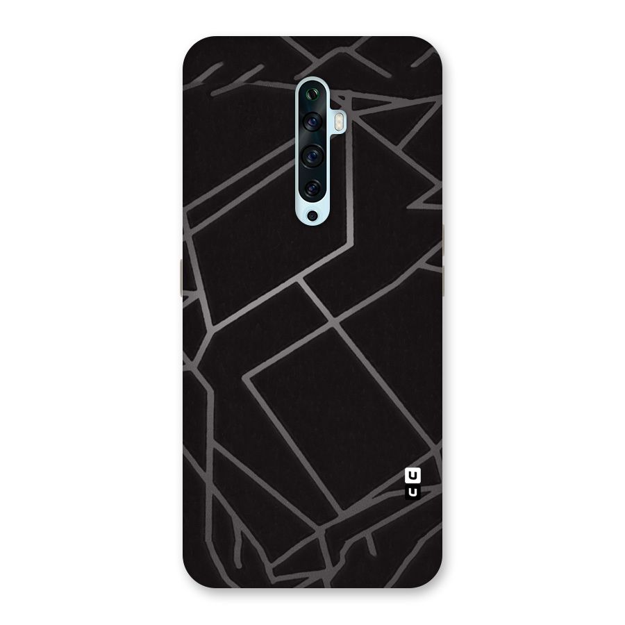 Silver Angle Design Back Case for Oppo Reno2 Z