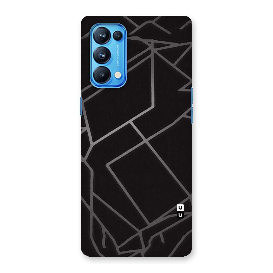 Silver Angle Design Back Case for Oppo Reno5 Pro 5G