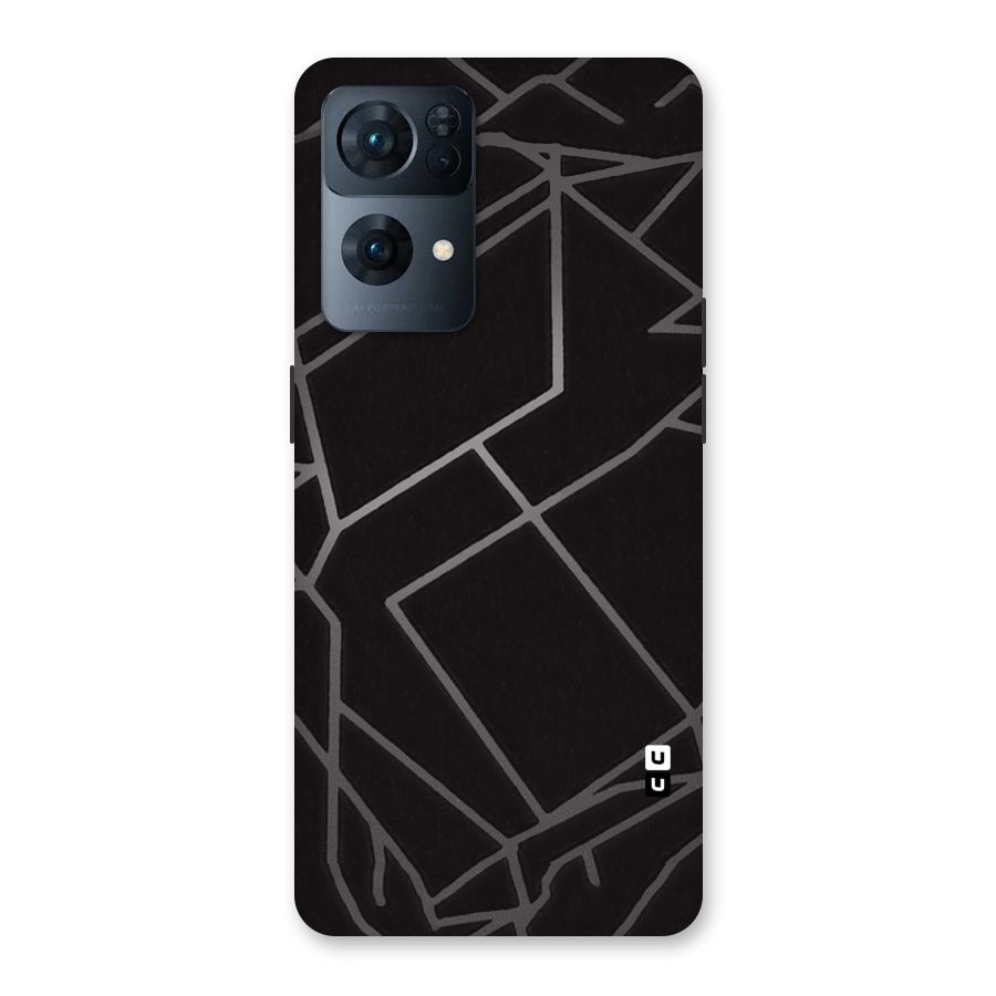 Silver Angle Design Back Case for Oppo Reno7 Pro 5G