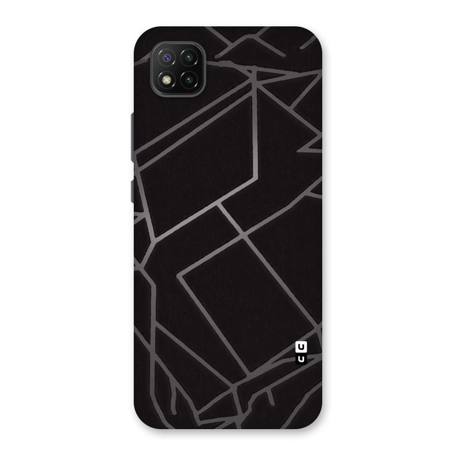 Silver Angle Design Back Case for Poco C3