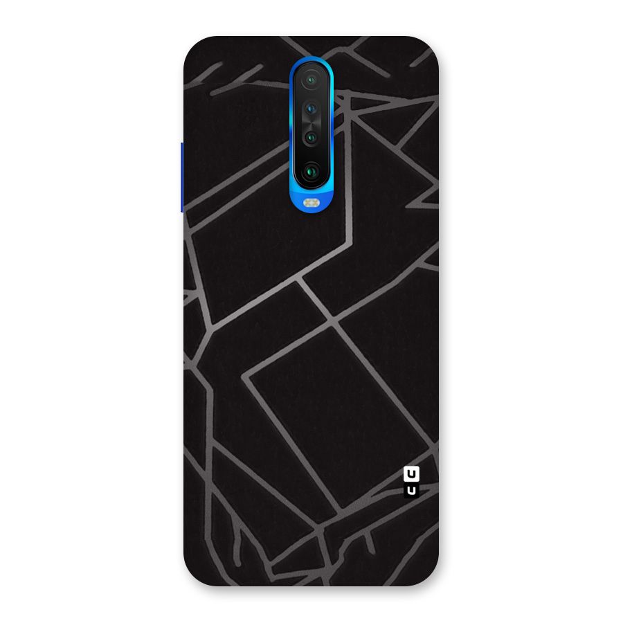 Silver Angle Design Back Case for Poco X2