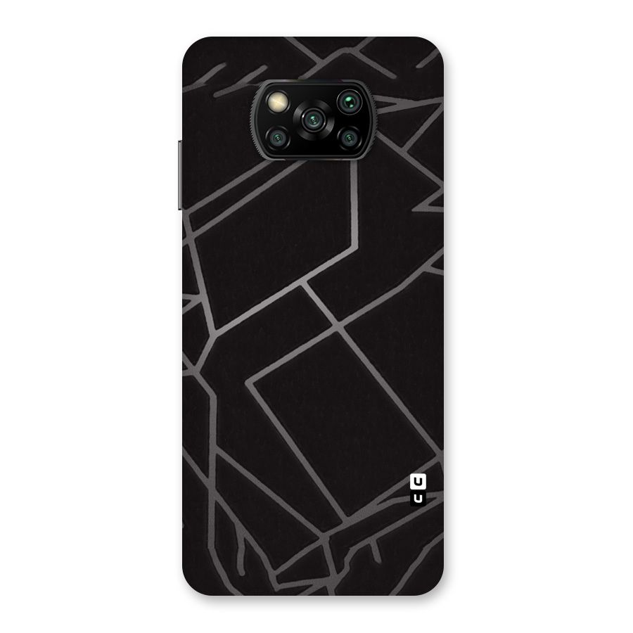 Silver Angle Design Back Case for Poco X3