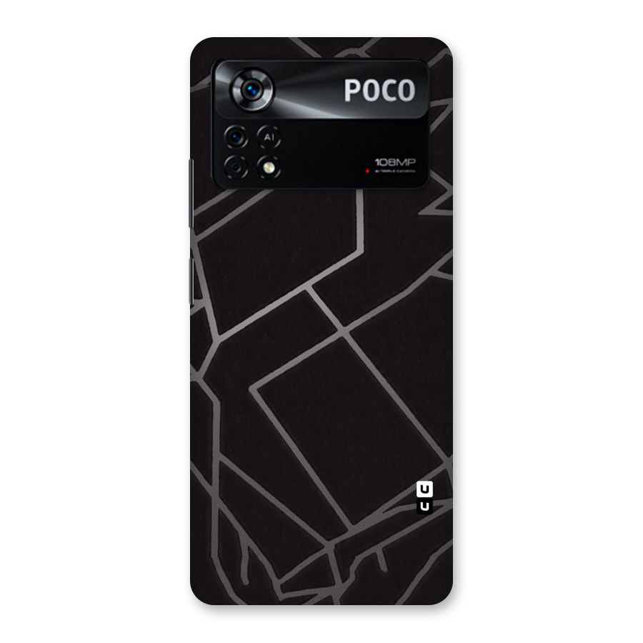 Silver Angle Design Back Case for Poco X4 Pro 5G