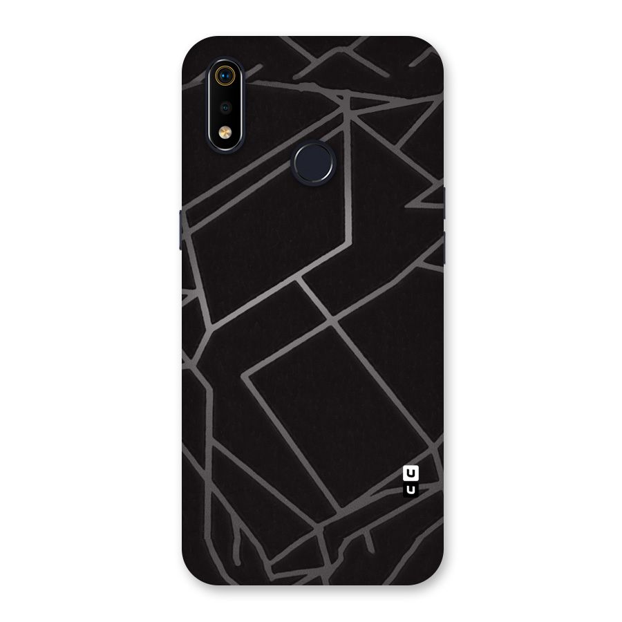 Silver Angle Design Back Case for Realme 3i