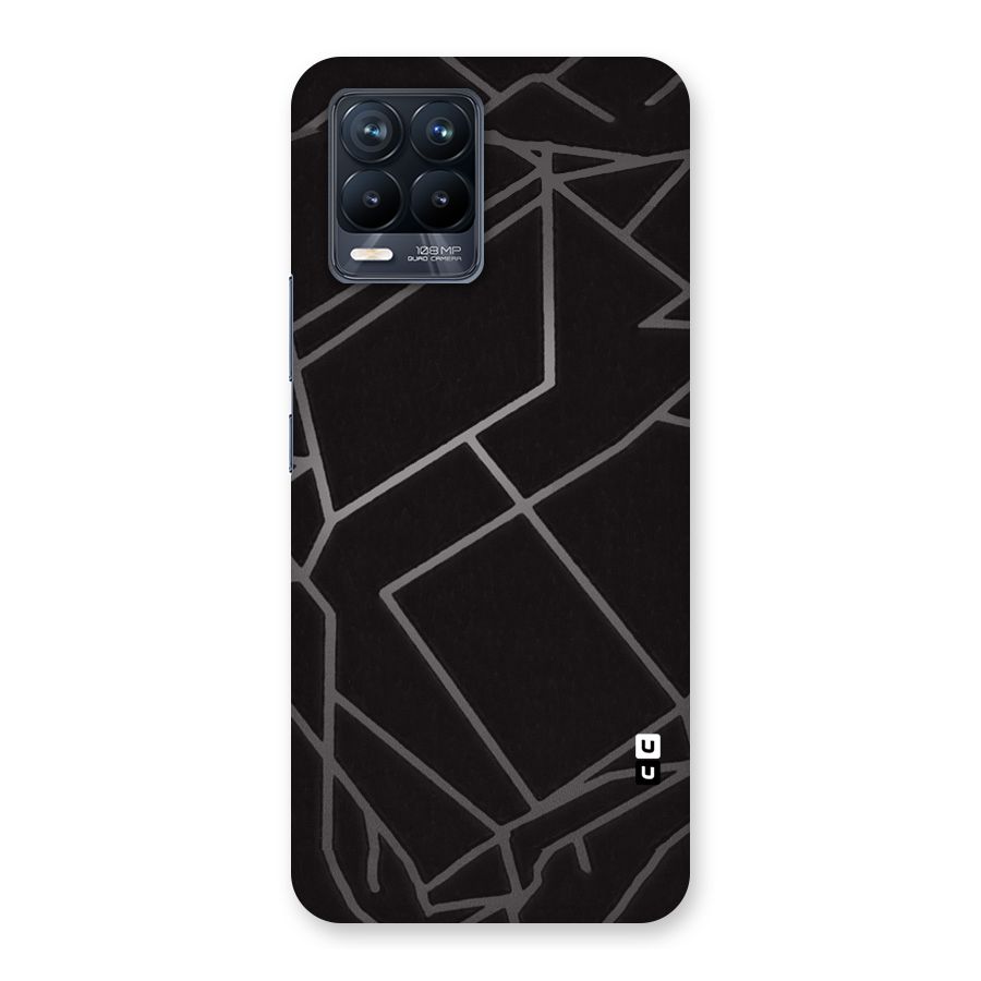 Silver Angle Design Back Case for Realme 8 Pro