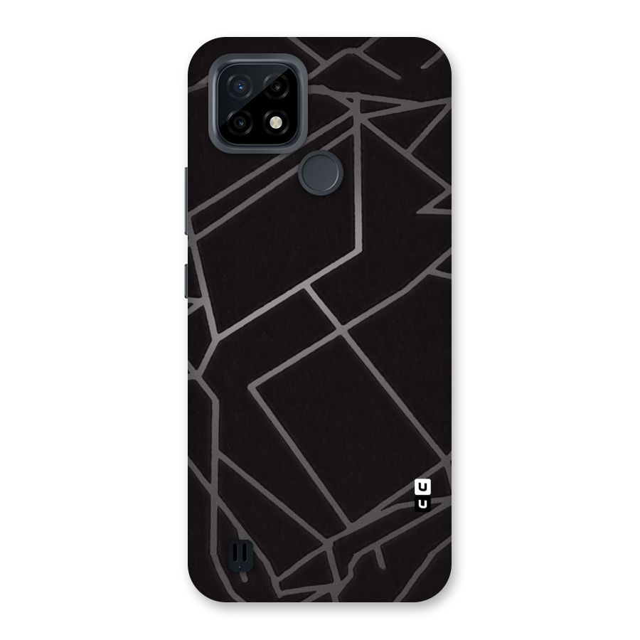 Silver Angle Design Back Case for Realme C21