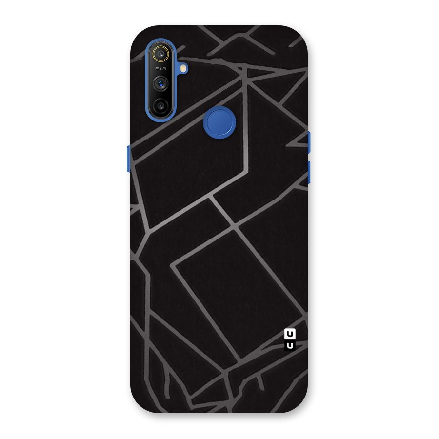 Silver Angle Design Back Case for Realme Narzo 10A