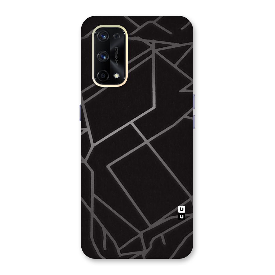 Silver Angle Design Glass Back Case for Realme X7 Pro