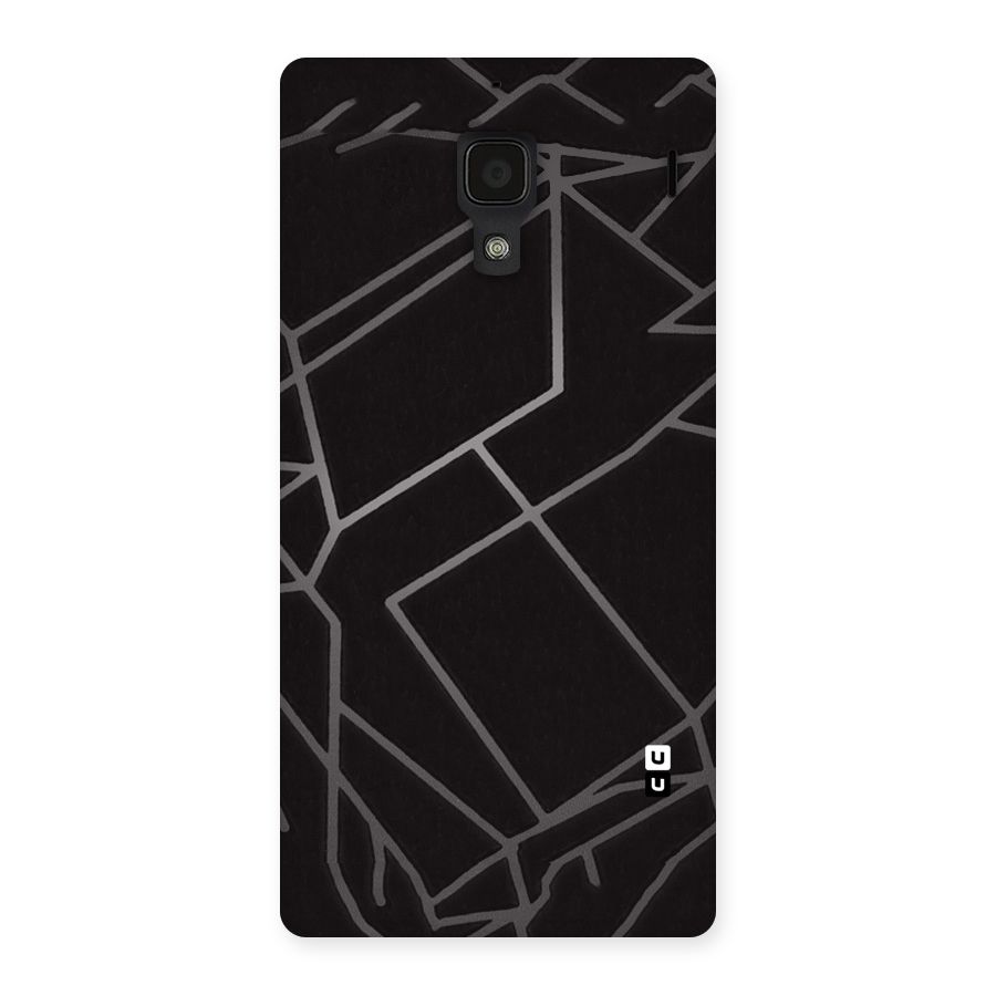 Silver Angle Design Back Case for Redmi 1S
