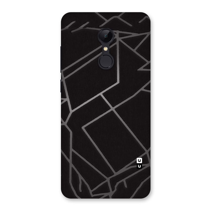 Silver Angle Design Back Case for Redmi 5