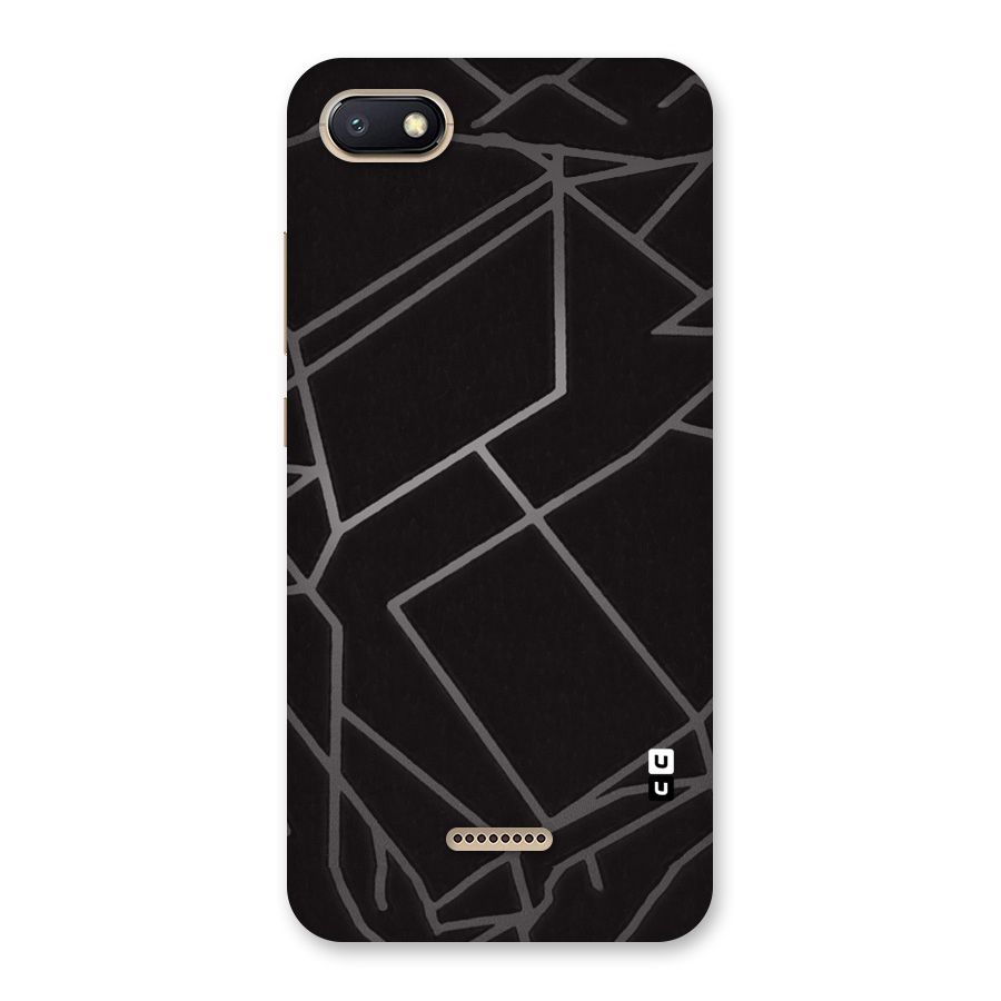 Silver Angle Design Back Case for Redmi 6A