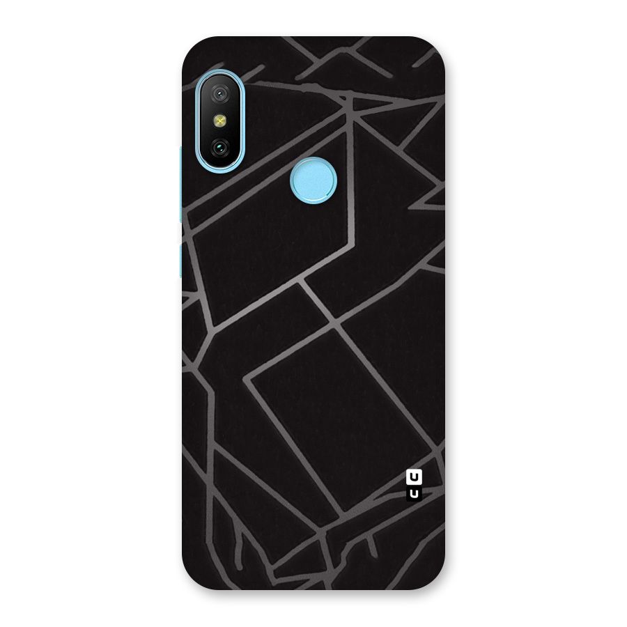 Silver Angle Design Back Case for Redmi 6 Pro