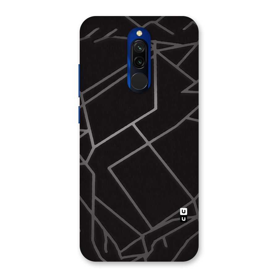 Silver Angle Design Back Case for Redmi 8